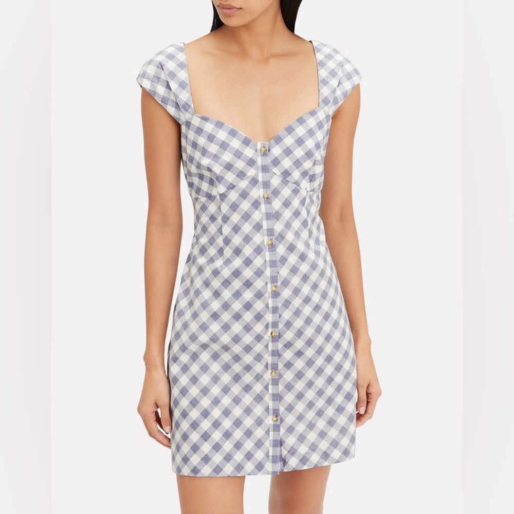 SAYLOR
Hadleigh Gingham Mini Dress